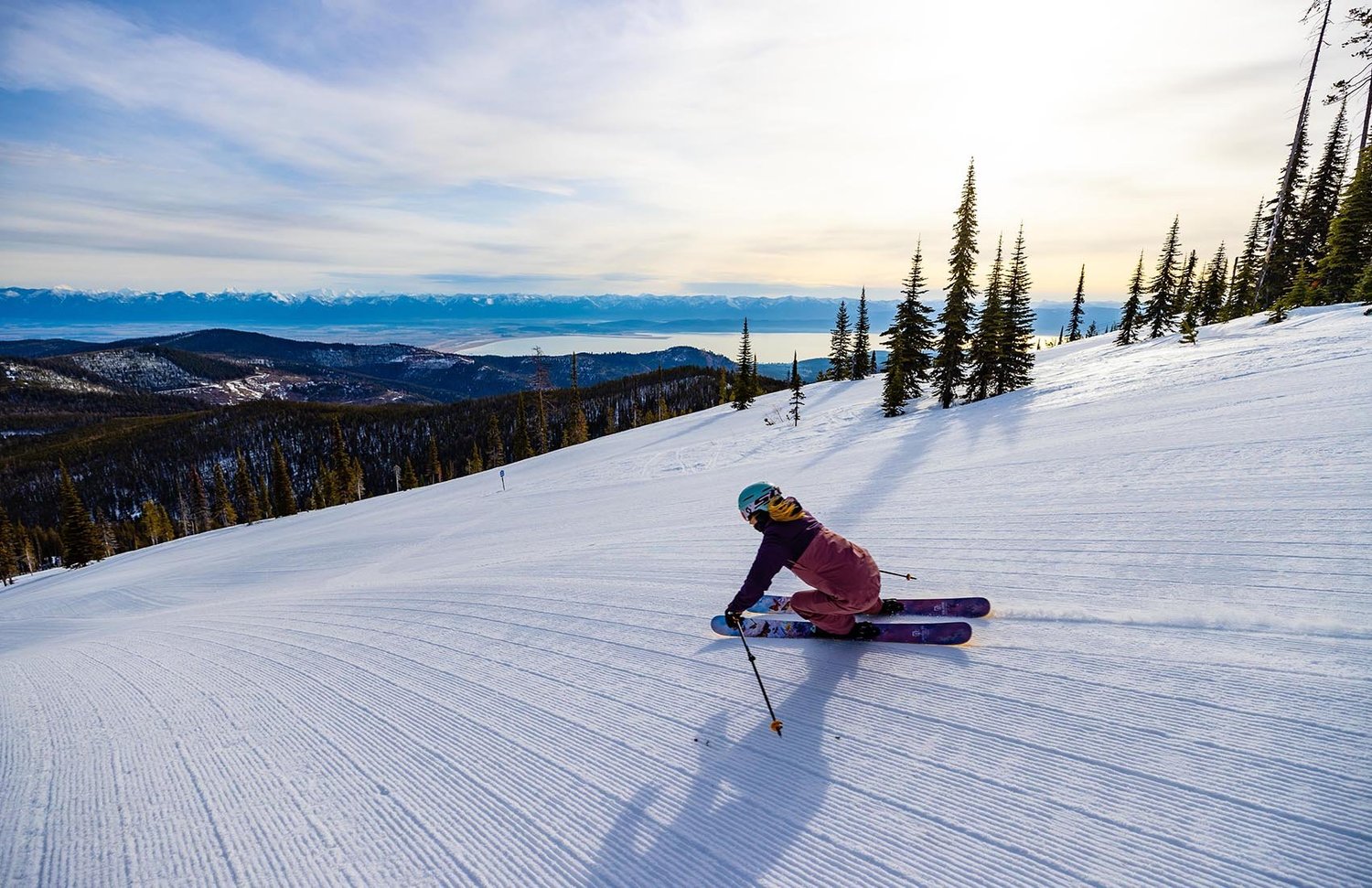 Blacktail Mountain Ski Area above Flathead Lake
