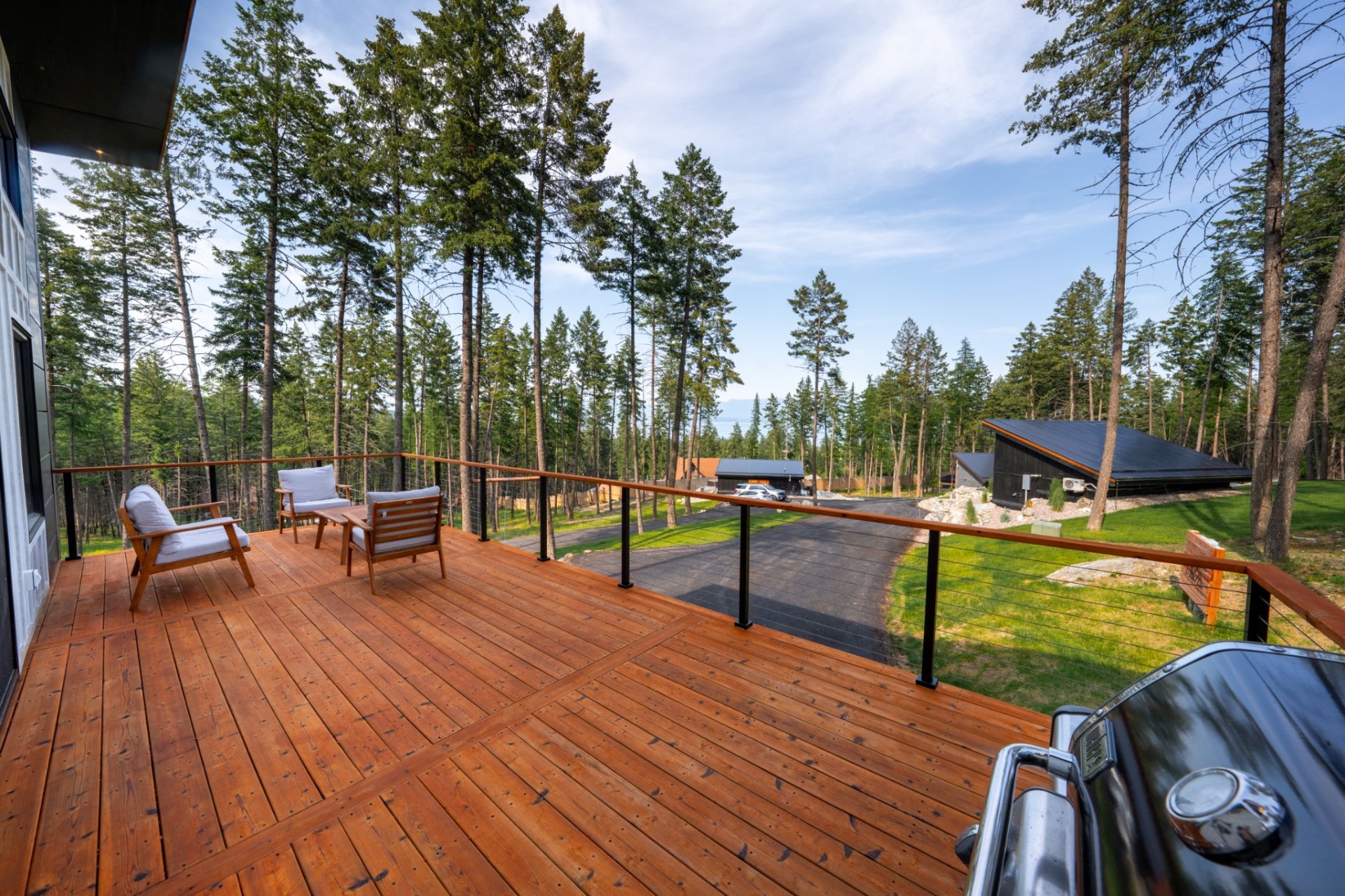 Flathead Lake seen from the estate's upper deck