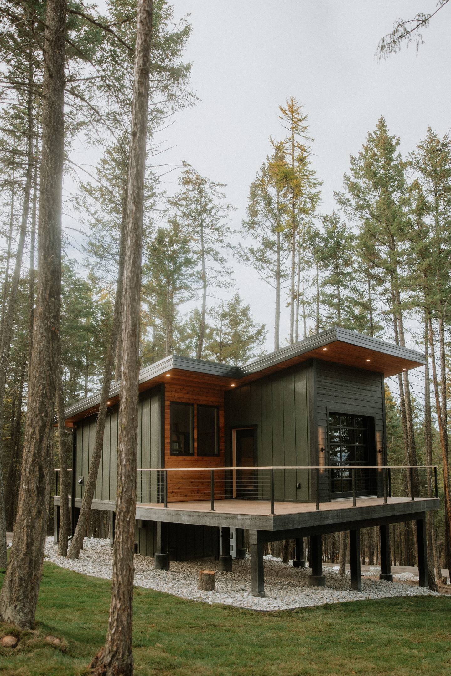 The Ridge, an elevated treehouse cabin raised into the forest canopy