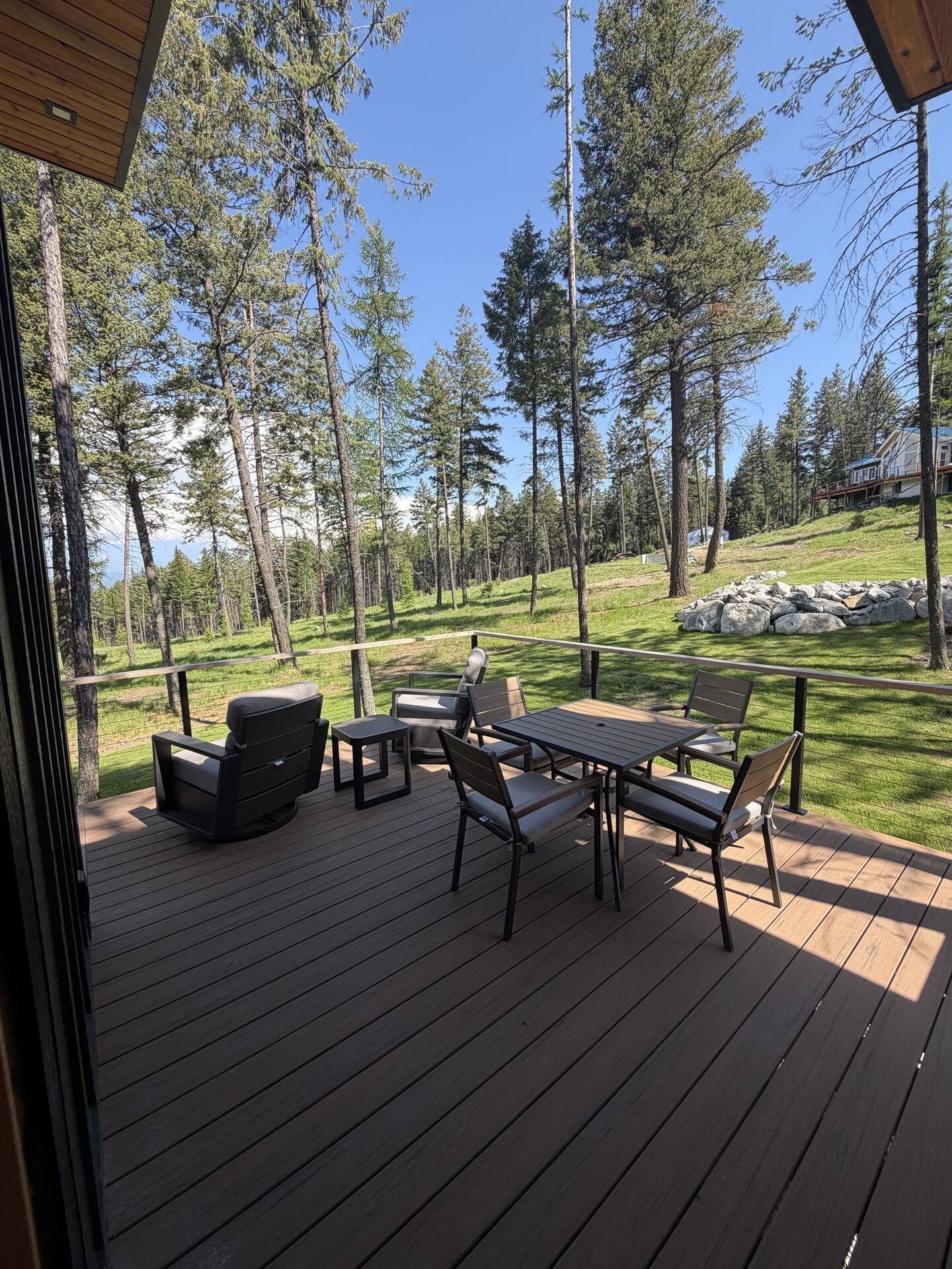 The Summit cabin set deep in the trees
